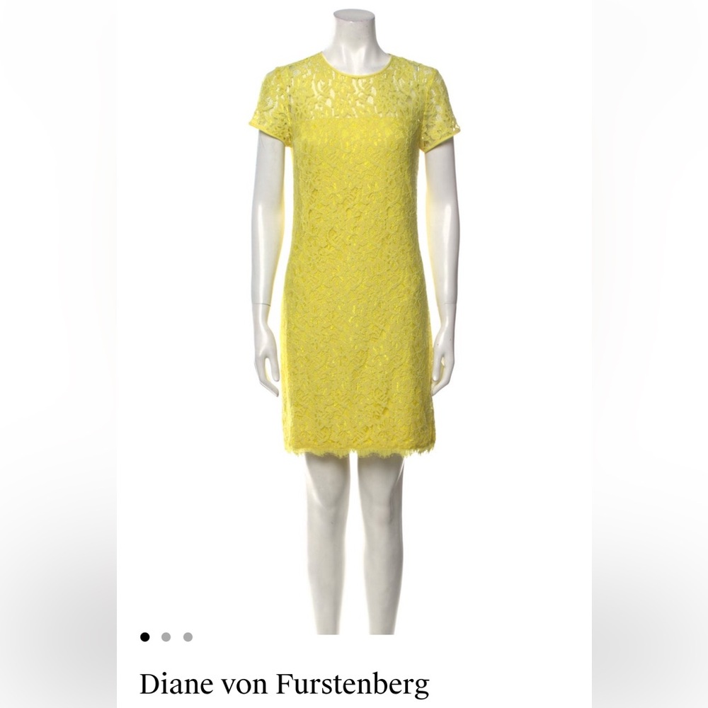 Yellow Dress by Diane Von Furstenberg
